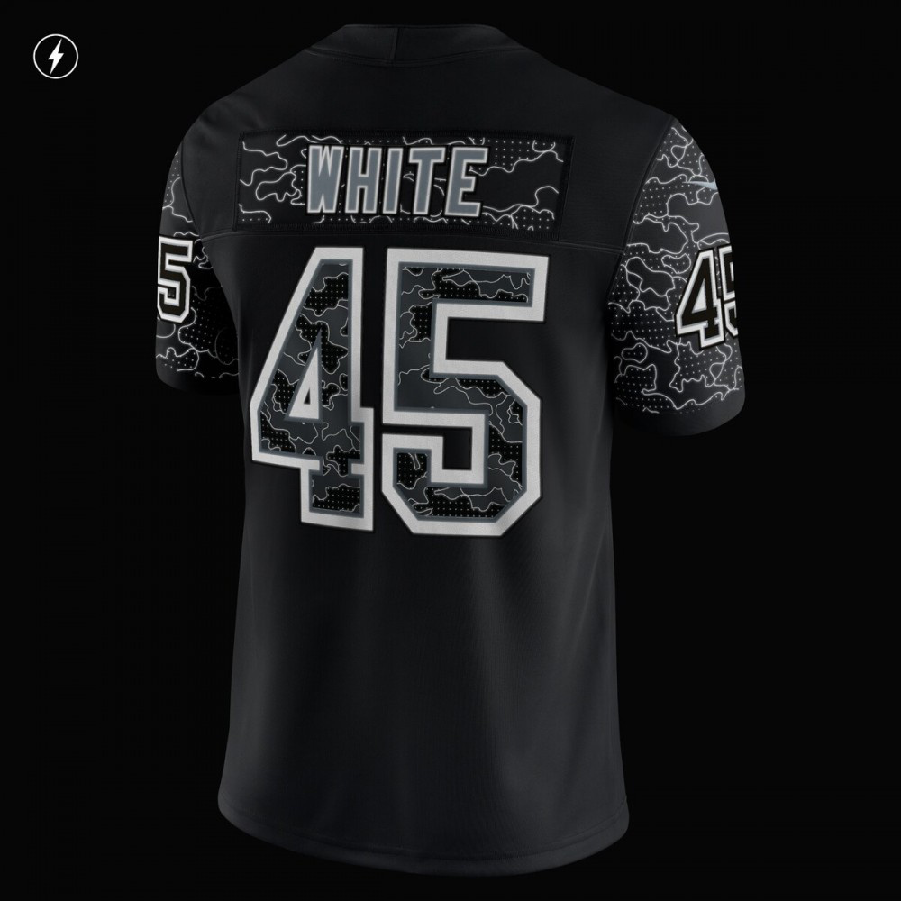 Devin White Tampa Bay Buccaneers Nike RFLCTV Limited Jersey - Black-GridironStore